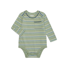Load image into Gallery viewer, Garanimals Baby Boy Long Sleeve Striped Jersey Bodysuit with Pocket, Sizes 0-24 Months | WTWL833XA