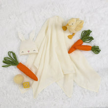 Load image into Gallery viewer, Parent's Choice 2-Piece Swaddle Blanket and Beanie Set, Easter Bunny, Ivory, Infant Unisex | WTWL883XA