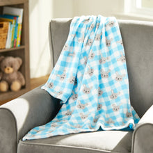 Load image into Gallery viewer, Parent's Choice Plush Baby Easter Bunny Blanket for Infant Boys, 30" x 36" | WTWL894XA