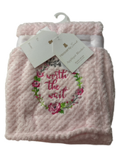 Load image into Gallery viewer, Heavenly Sent Applique Baby Blanket Large (30x40 inches) | BTGT33XA
