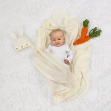 Load image into Gallery viewer, Parent's Choice 2-Piece Swaddle Blanket and Beanie Set, Easter Bunny, Ivory, Infant Unisex |  WTWL883XA
