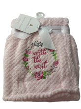 Load image into Gallery viewer, Heavenly Sent Applique Baby Blanket Large (30x40 inches) | BTGT33XA
