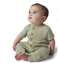Load image into Gallery viewer, Modern Moments by Gerber Gender Neutral Short Sleeve Henley Romper, Sizes 0/3 Months - 24 Months | WTWL979XB
