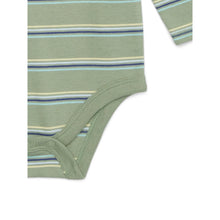 Load image into Gallery viewer, Garanimals Baby Boy Long Sleeve Striped Jersey Bodysuit with Pocket, Sizes 0-24 Months | WTWL833XA
