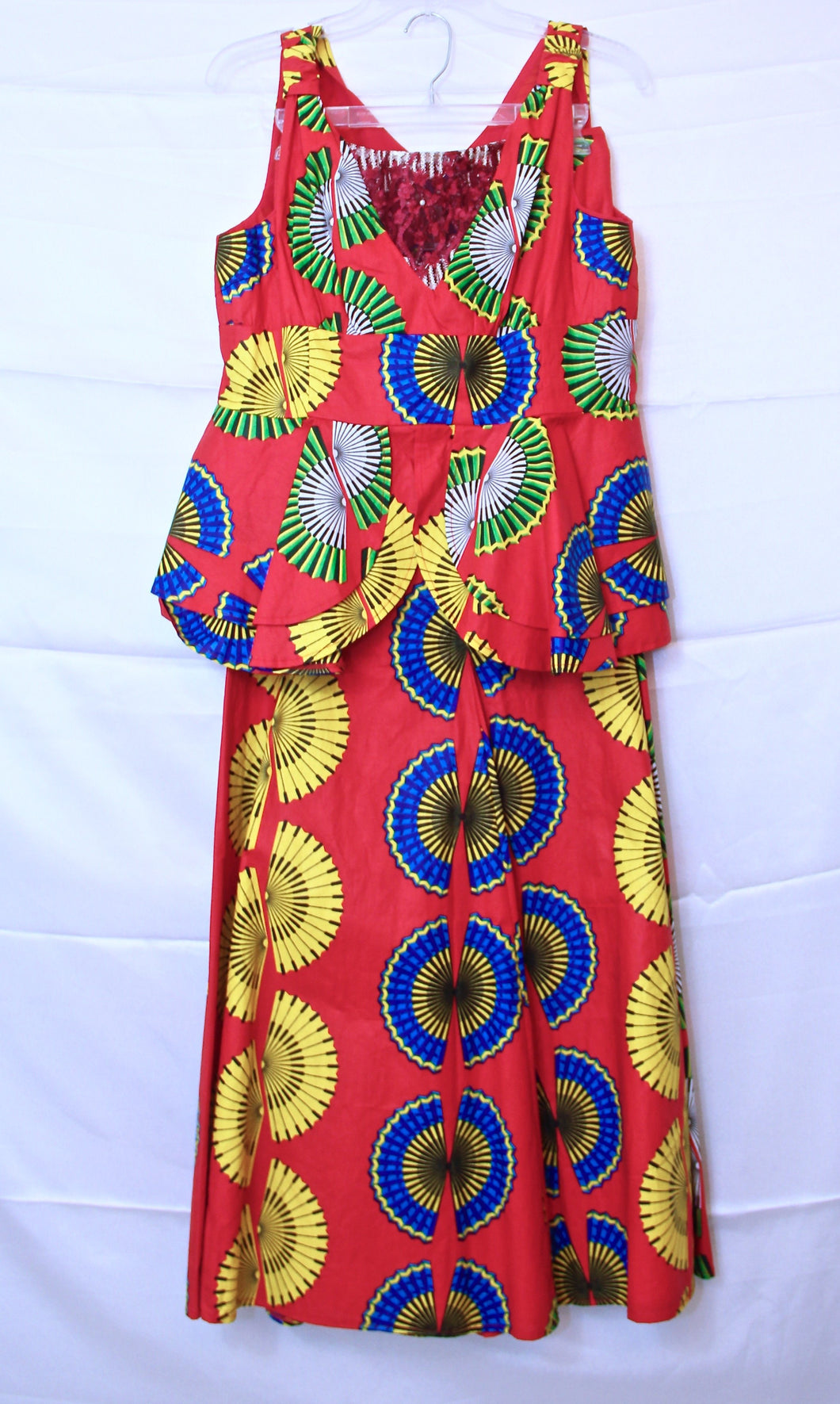 African Clothes, Matching Skirt and Blouse Pair, CTWT8011
