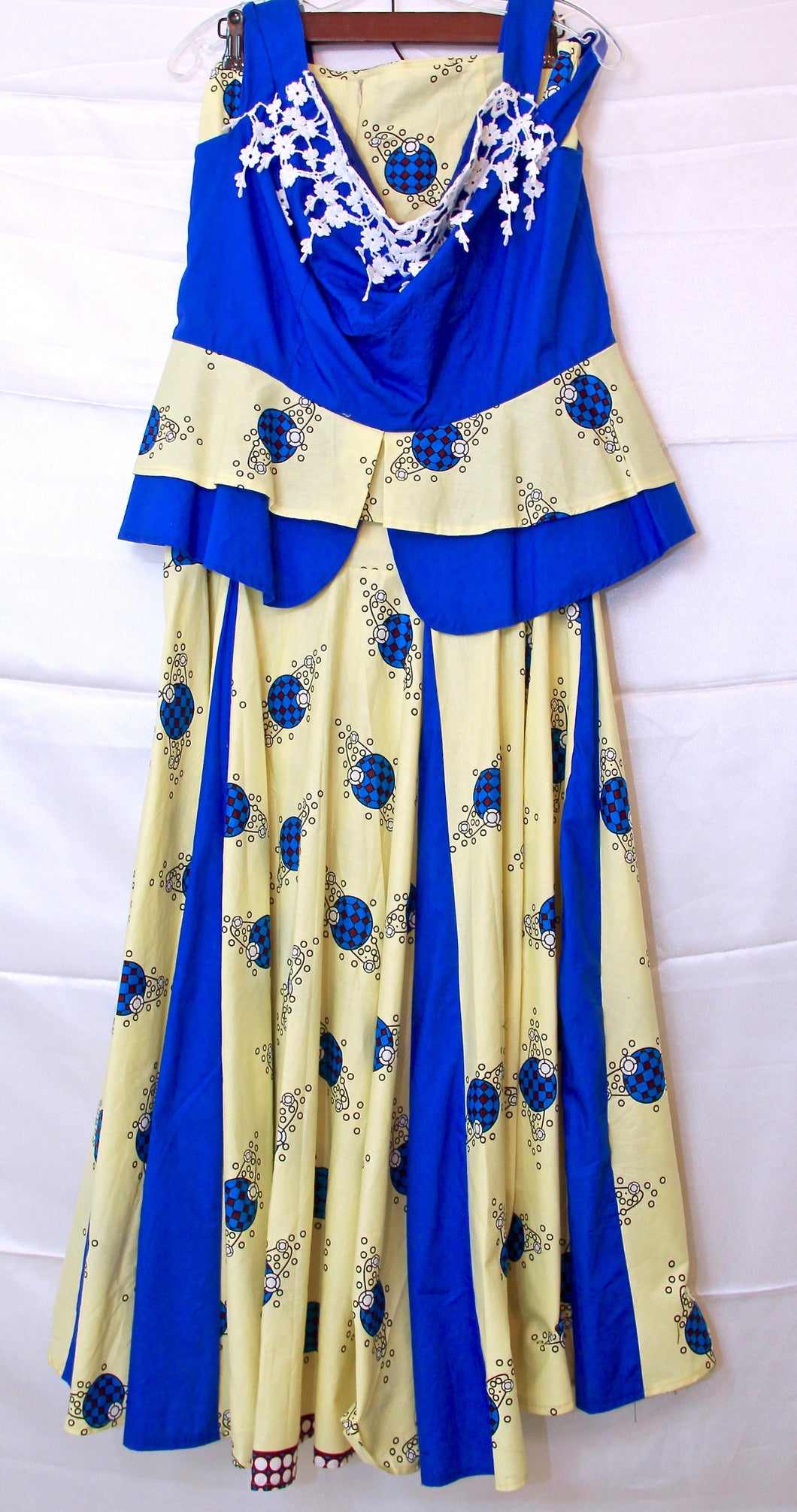 African Clothes, Matching Skirt and Blouse Pair, CTWT8003