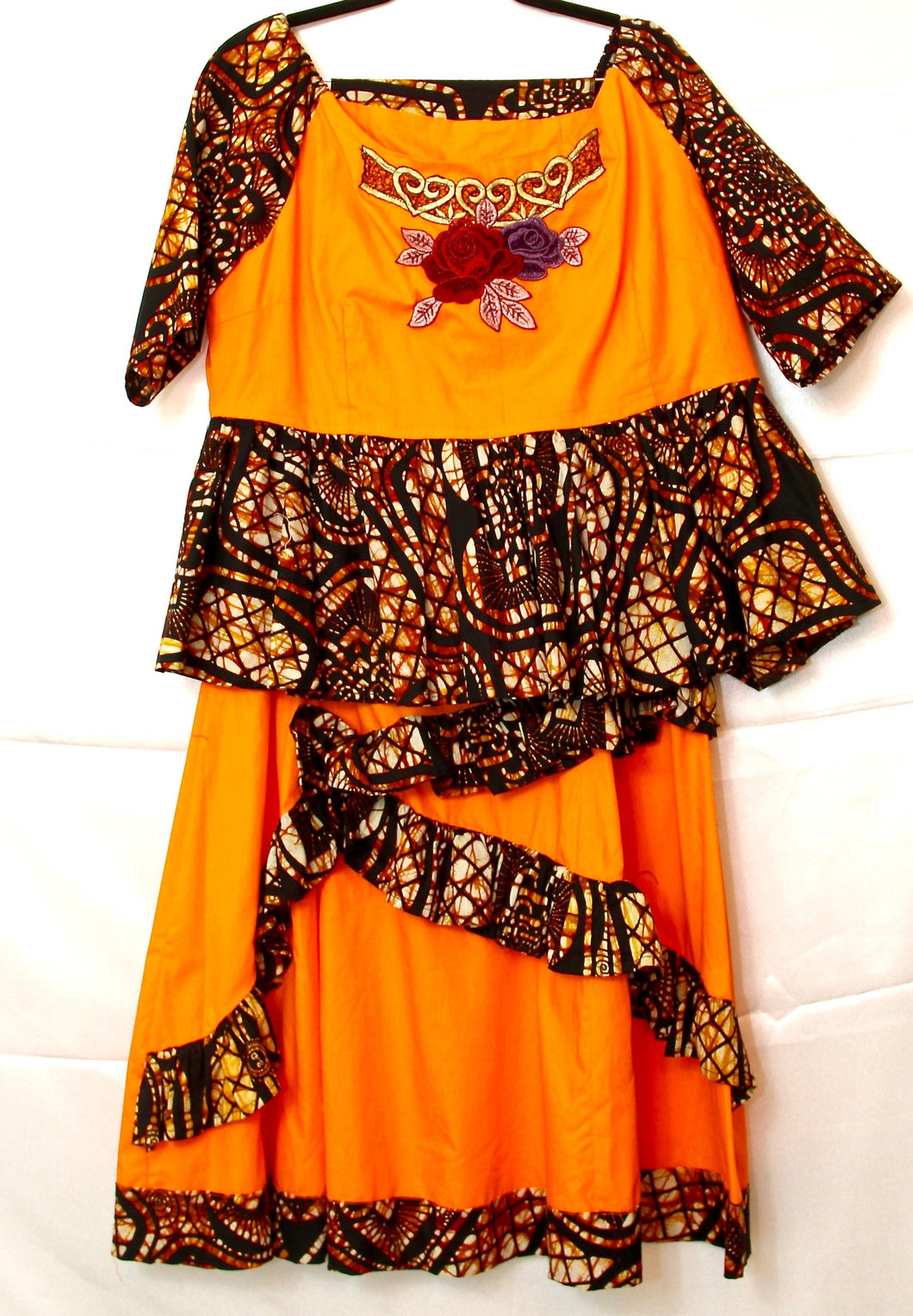 African Clothes, Matching Skirt and Blouse Pair, CTWT8006