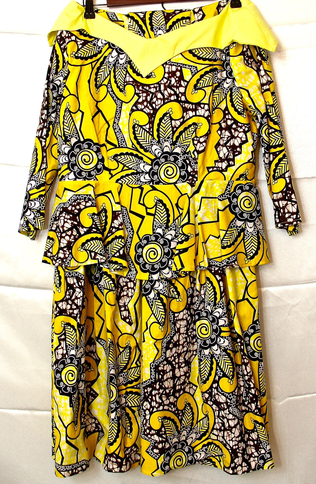 African Clothes, Matching Skirt and Blouse Pair, CTWT8007