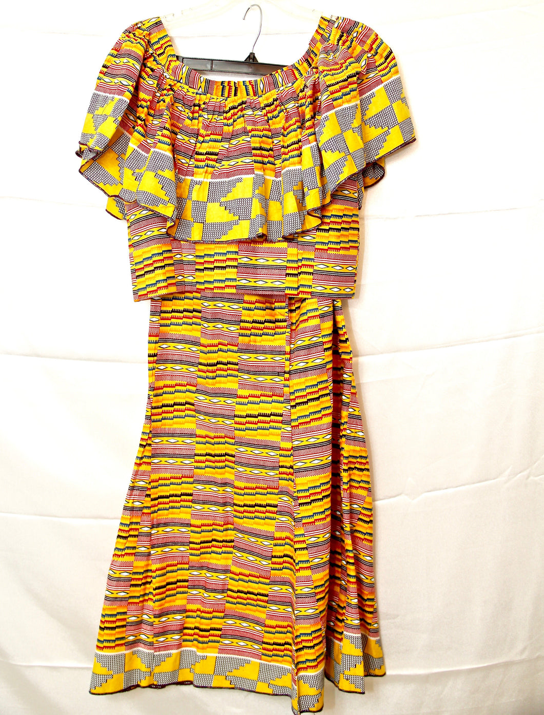 African Clothes, Matching Skirt and Blouse Pair, CTWT8009
