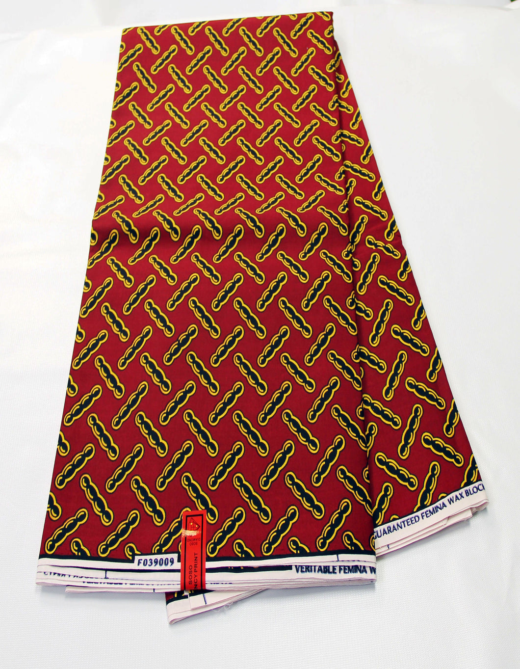 African Ankara Real Wax Fabric - WRTB607-TB6052