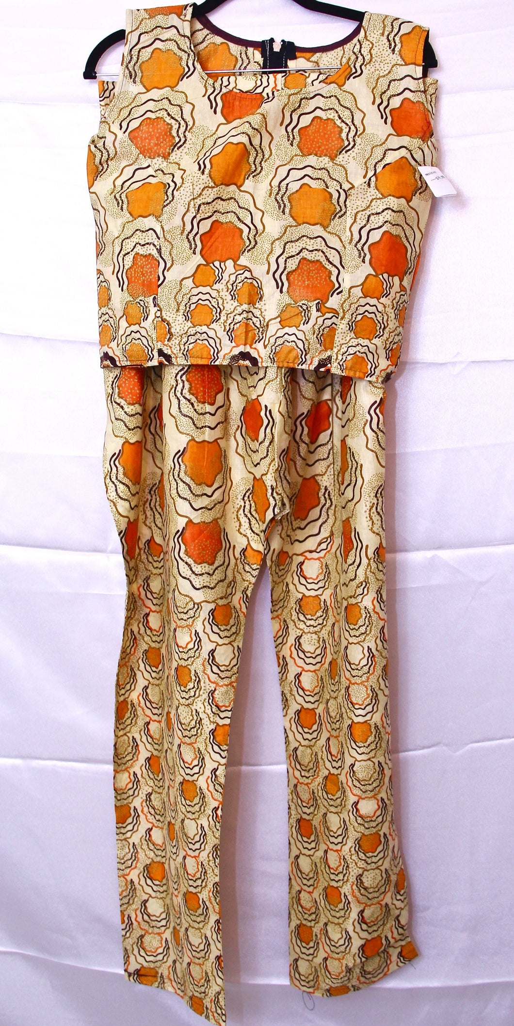 African Clothes, Matching Shirt and Pants Pair for Ladies, CTWS8003
