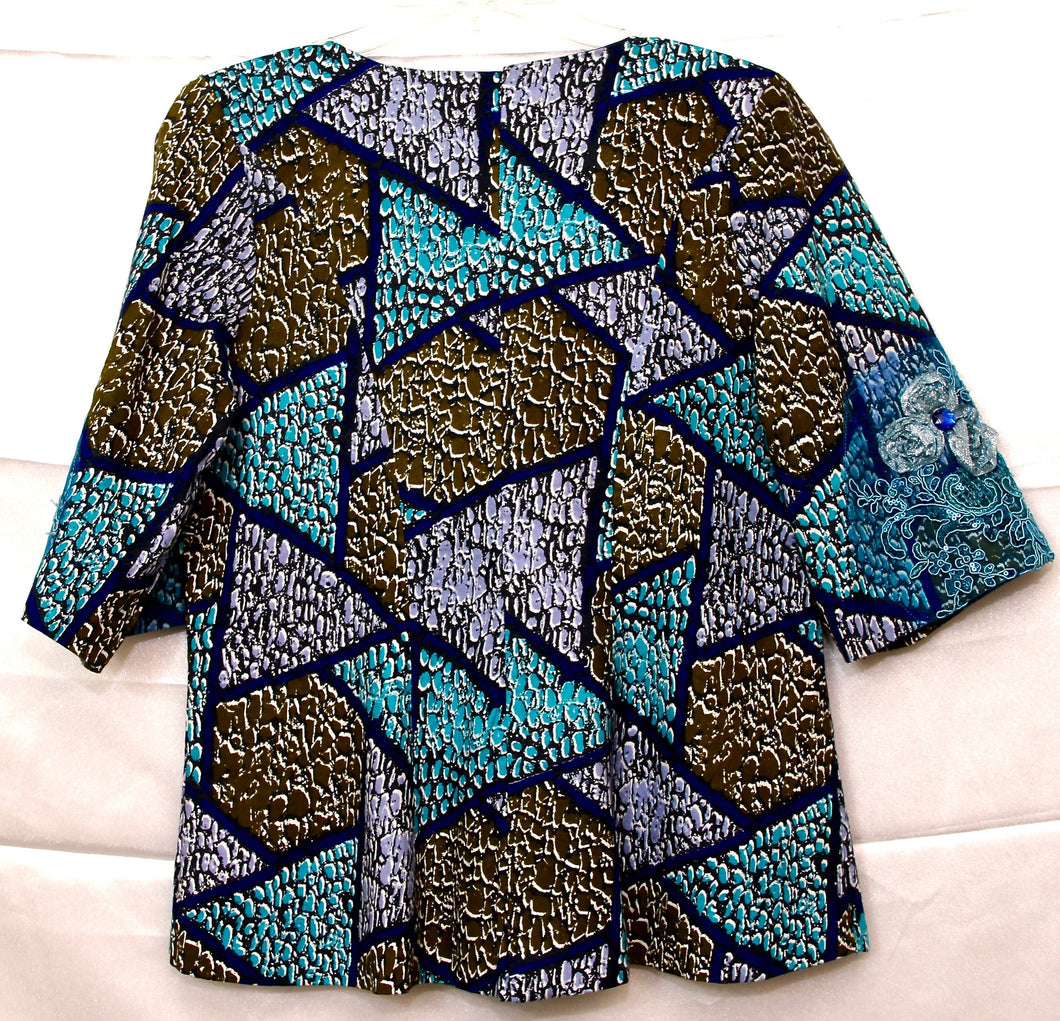 African clothes, Ankara Blouse for Ladies, CTHW80016