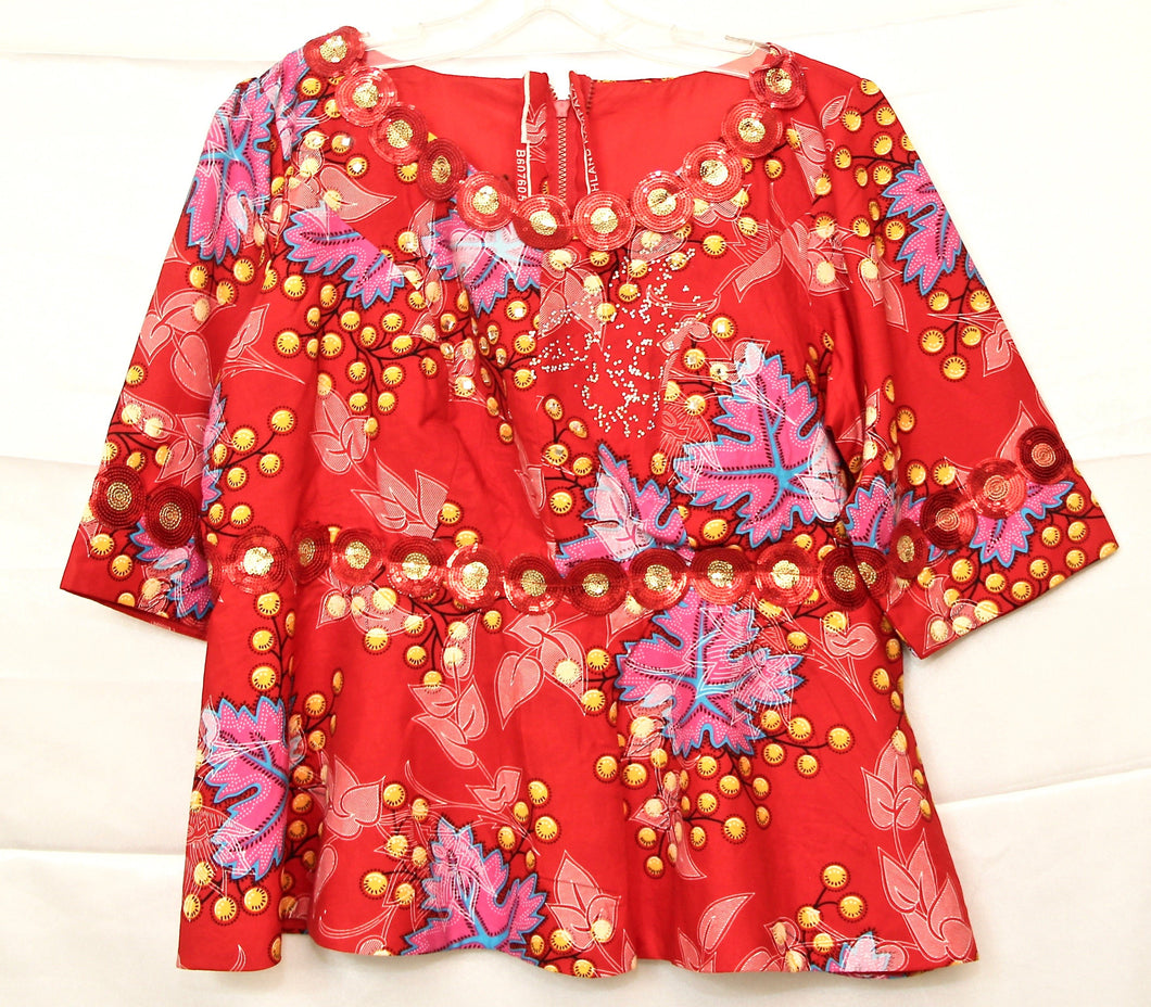 African clothes, Ankara Blouse for Ladies, CTHW8009