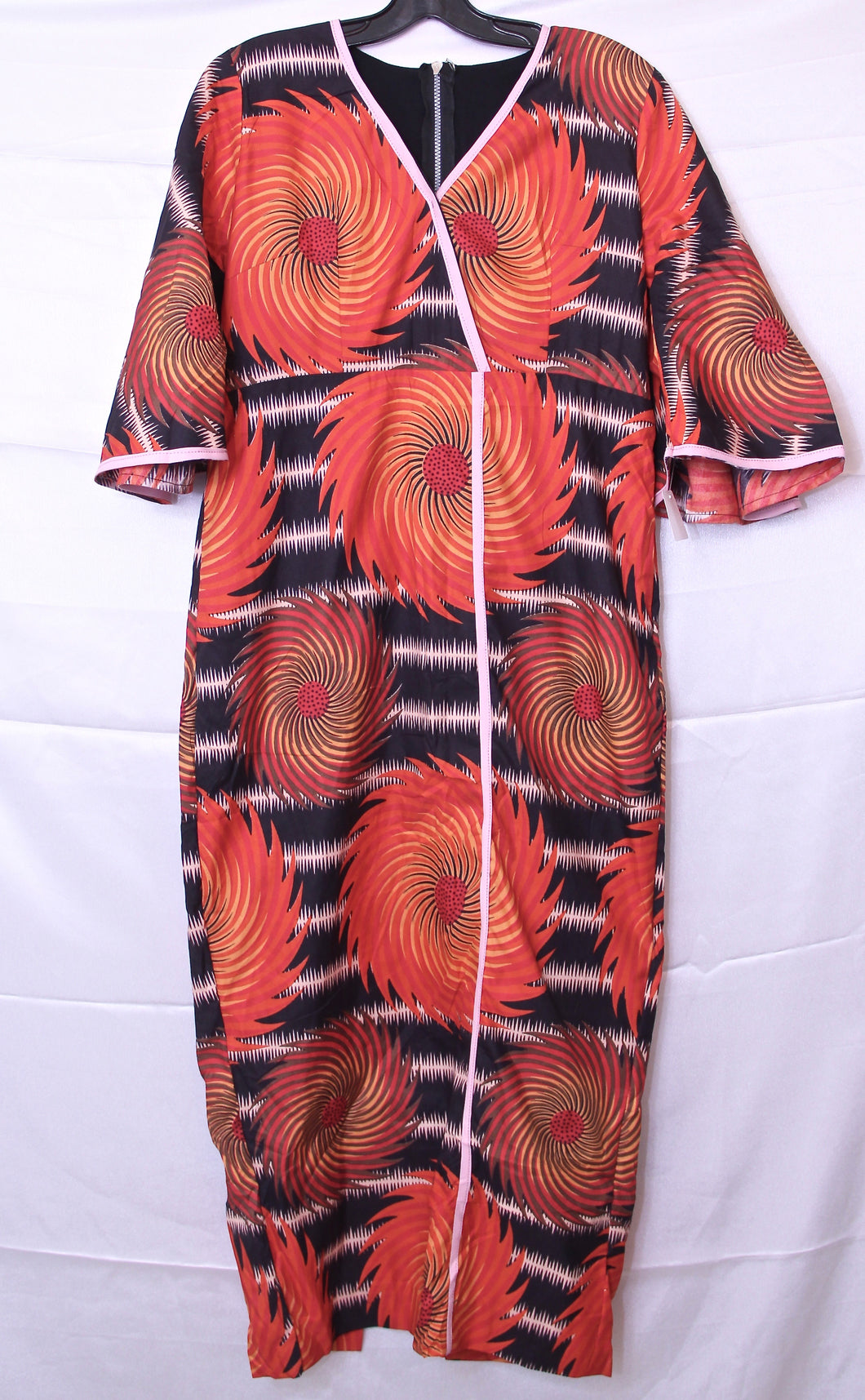 African Ankara Dress with Headtie, CWTDF8014
