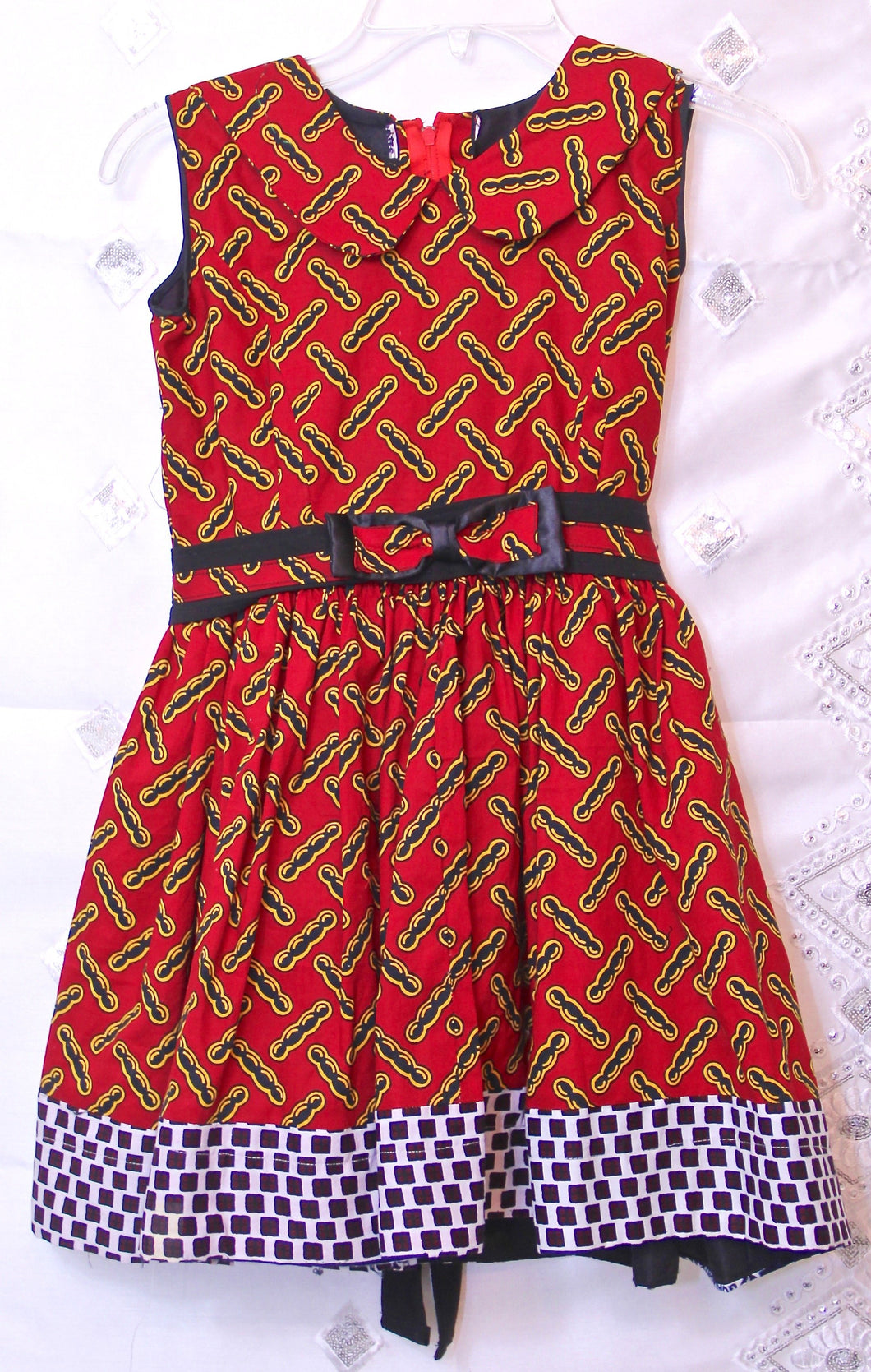 African Ankara Fancy Dress for Girls, CTDG8006
