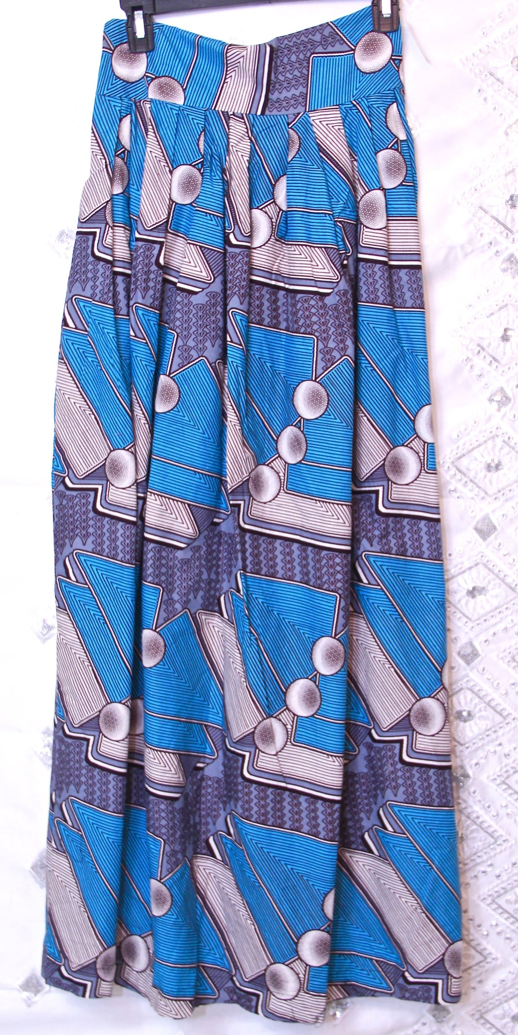 African Ankara Long Skirt For Ladies, CTKW8007