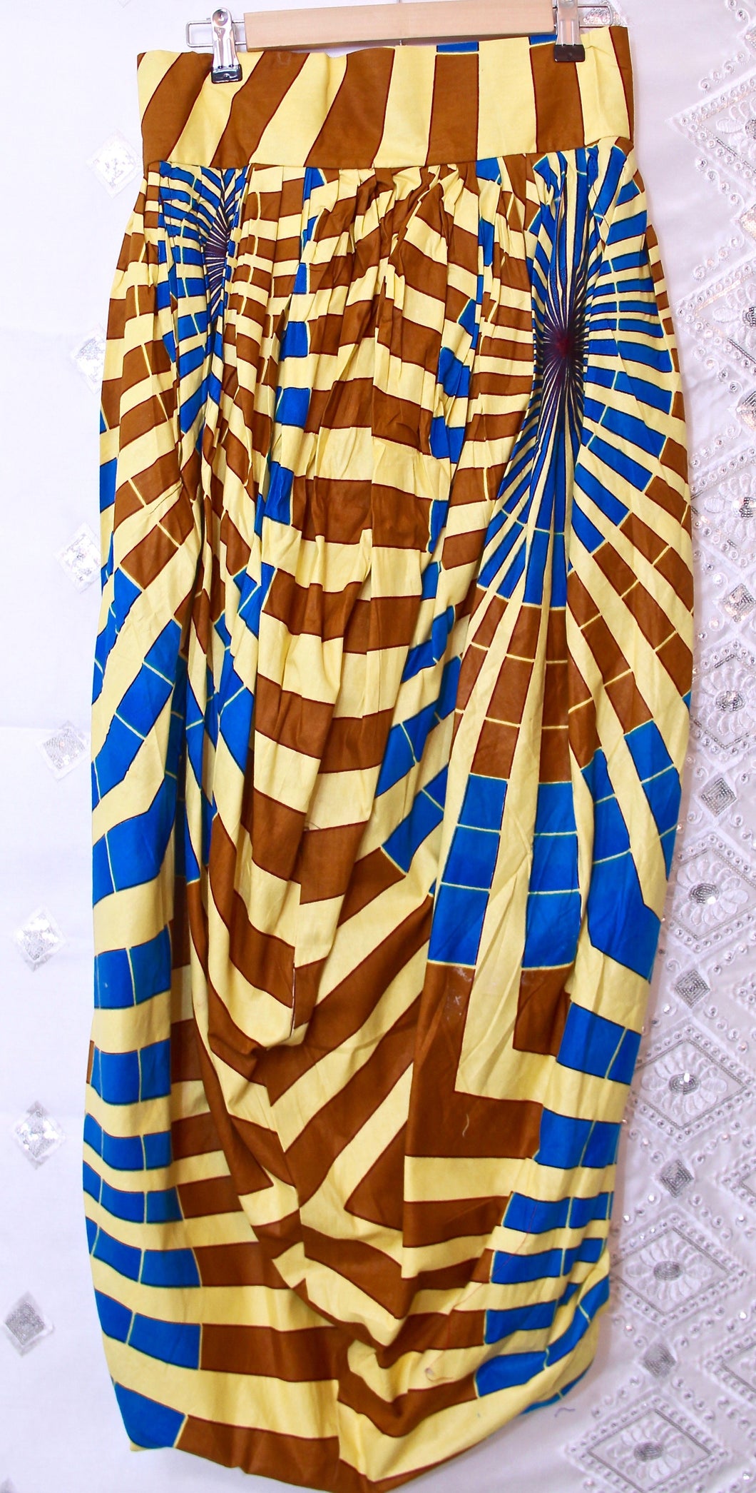 African Ankara Long Skirt For Ladies, CTKW8009