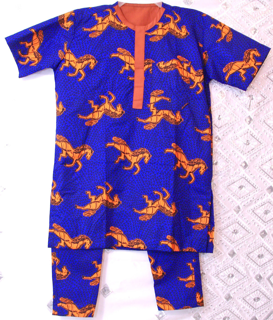 African Clothes, Ankara Matching Set for Boys, CTSB8022
