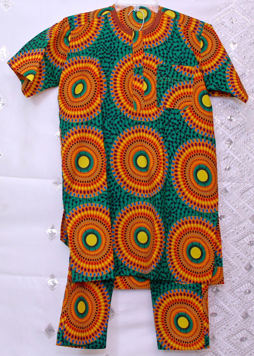 African Clothes, Ankara Matching Set for Boys, CTSB8025