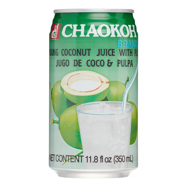 Chaokoh Coconut Juice w/Pulp CK 11oz (Pack of 3)