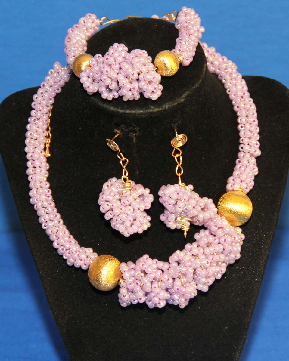 3 Piece Coral Bead Set - JBC1011-1049