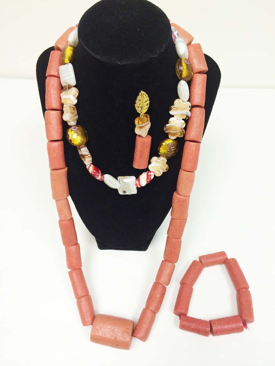 3 Piece Coral Bead Set - JBCI1022-I1029