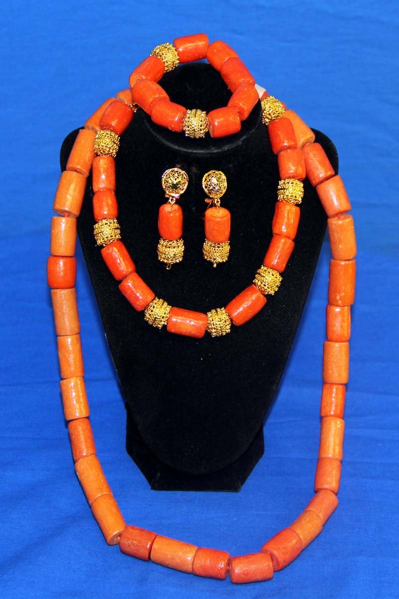 Men's Tradtional Heavy Coral Neck Bead - ACMN0211