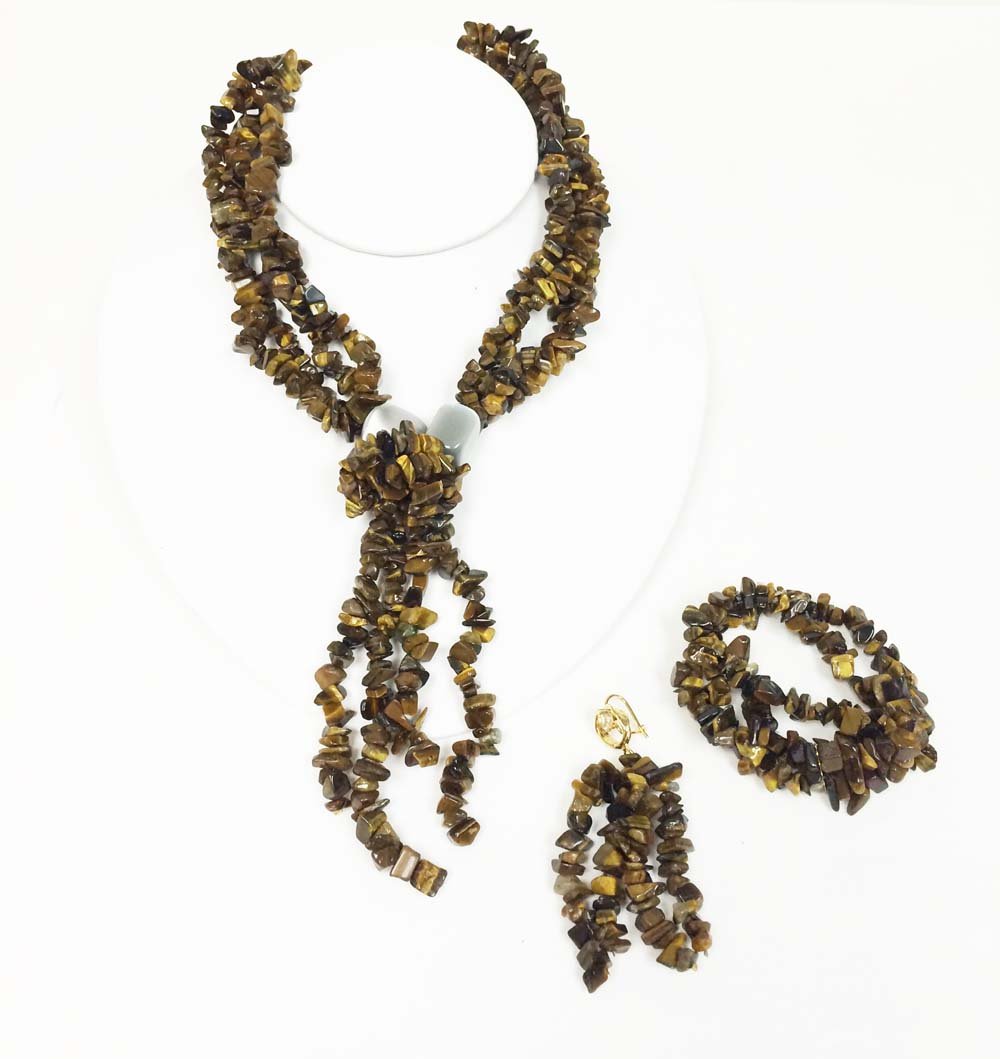 3 Piece Coral Bead Set - JBCI1076-I1073