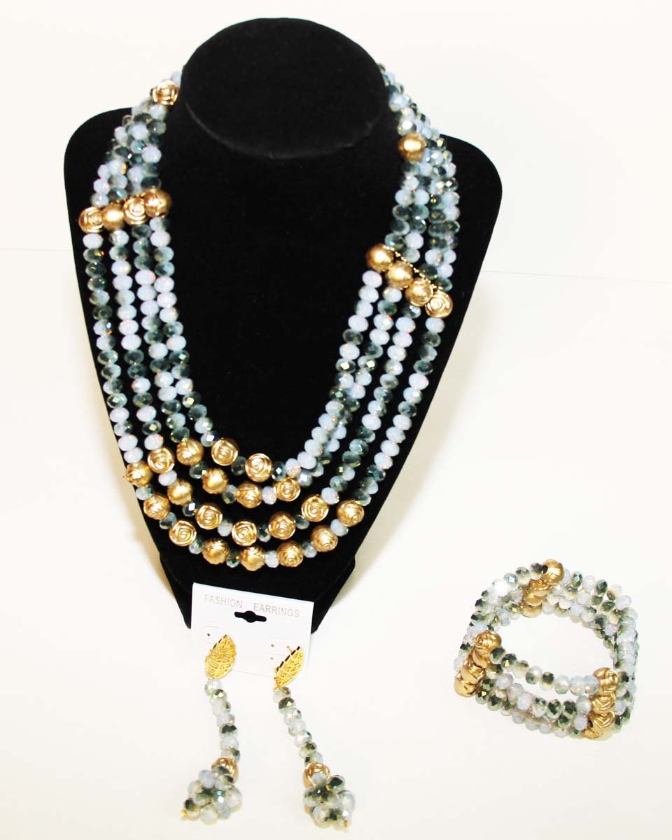 Stunning Designer Crystal Bead Set, BF1184