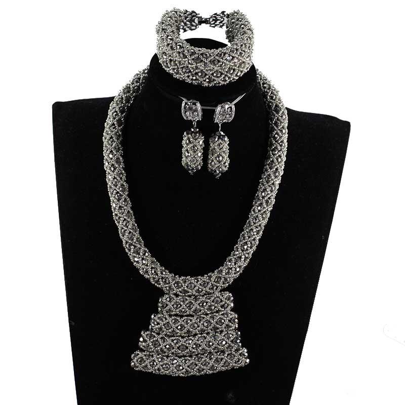3 Piece Crystal Bead Set - JBSE1066-ES118 – African Unique