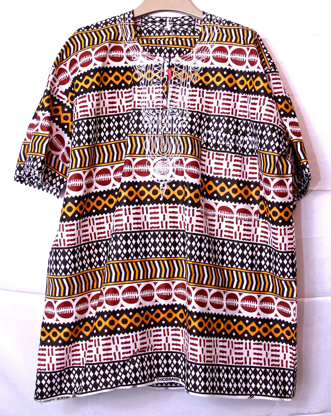 African Clothes, Unisex Kitenge Dashiki shirt for Men and Women CTHU8028