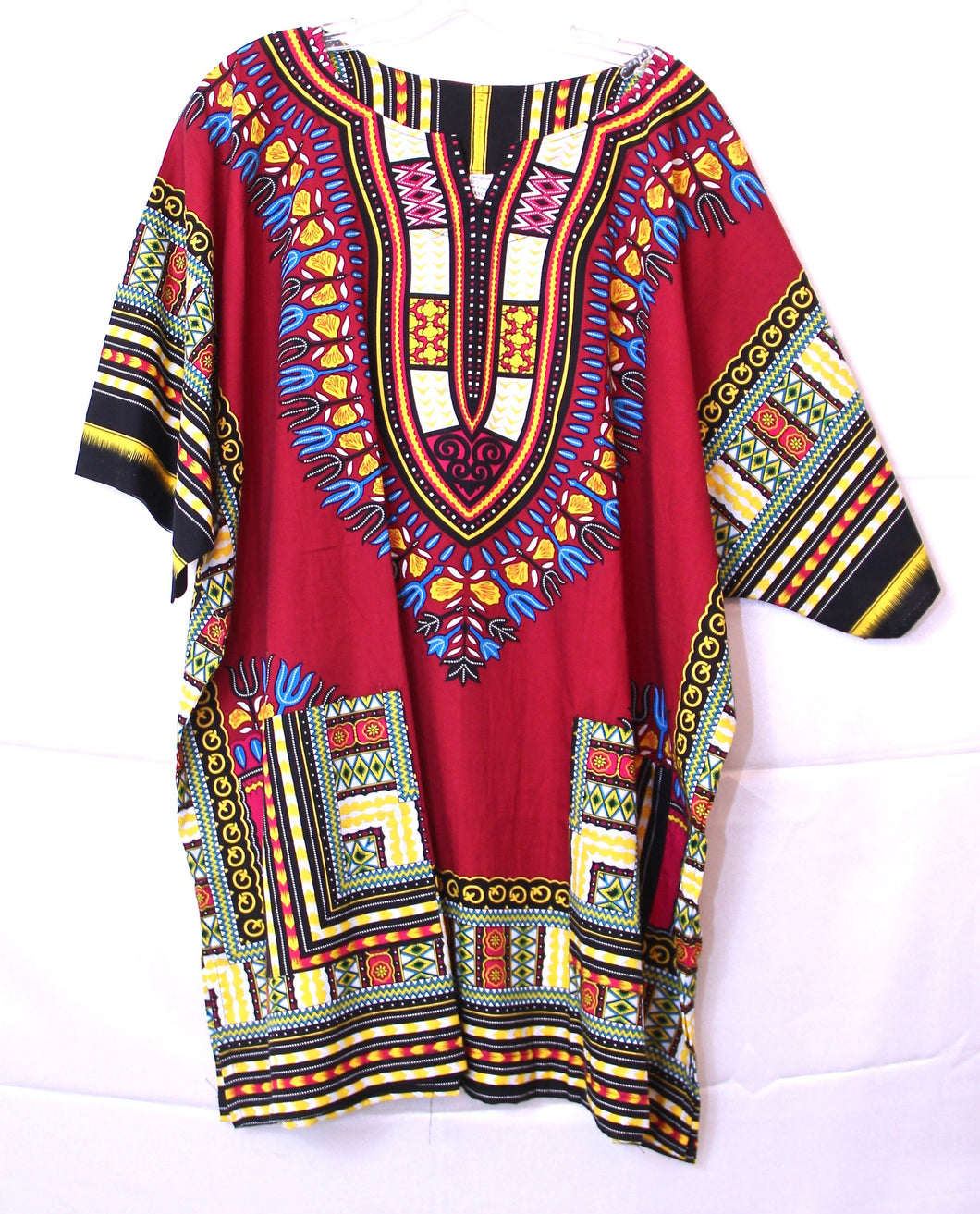 African Clothes, Unisex Kitenge Dashiki shirt for Men and Women CTHU8034