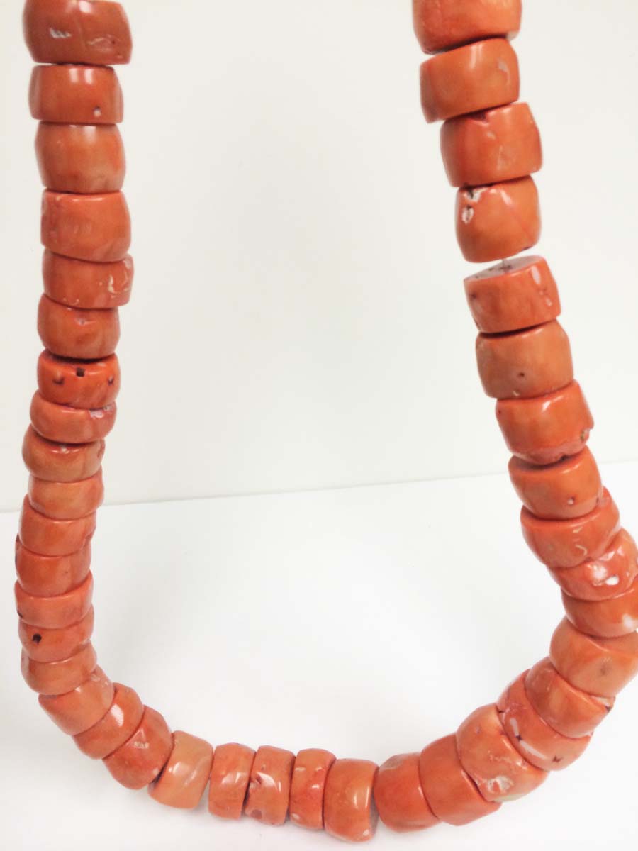 Coral deals tube beads