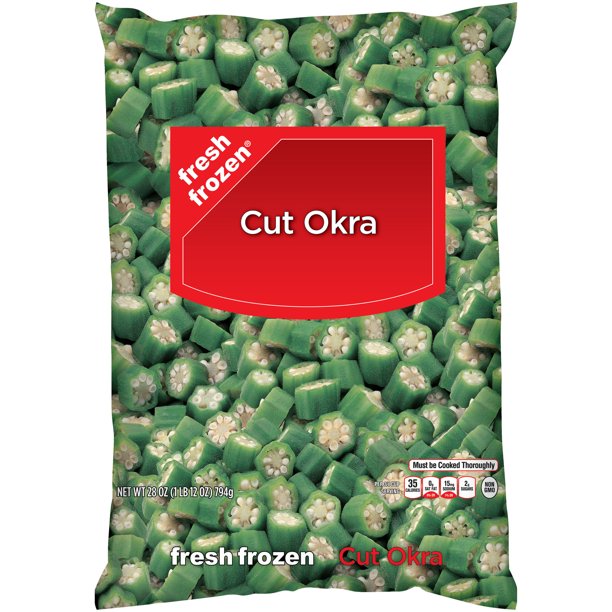 Fresh Frozen Foods Frozen Okra Cut 28oz