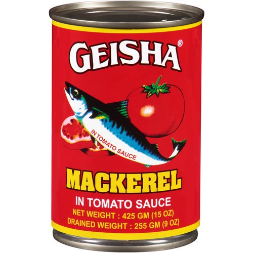 Geisha Mackerel in Tomato Sauce Red 15oz (Pack of 2)