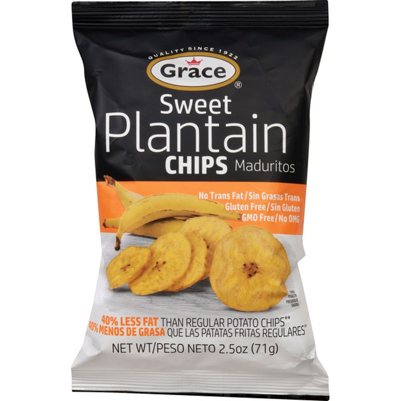 Grace Sweet Plantain Chips Salted 2.5oz