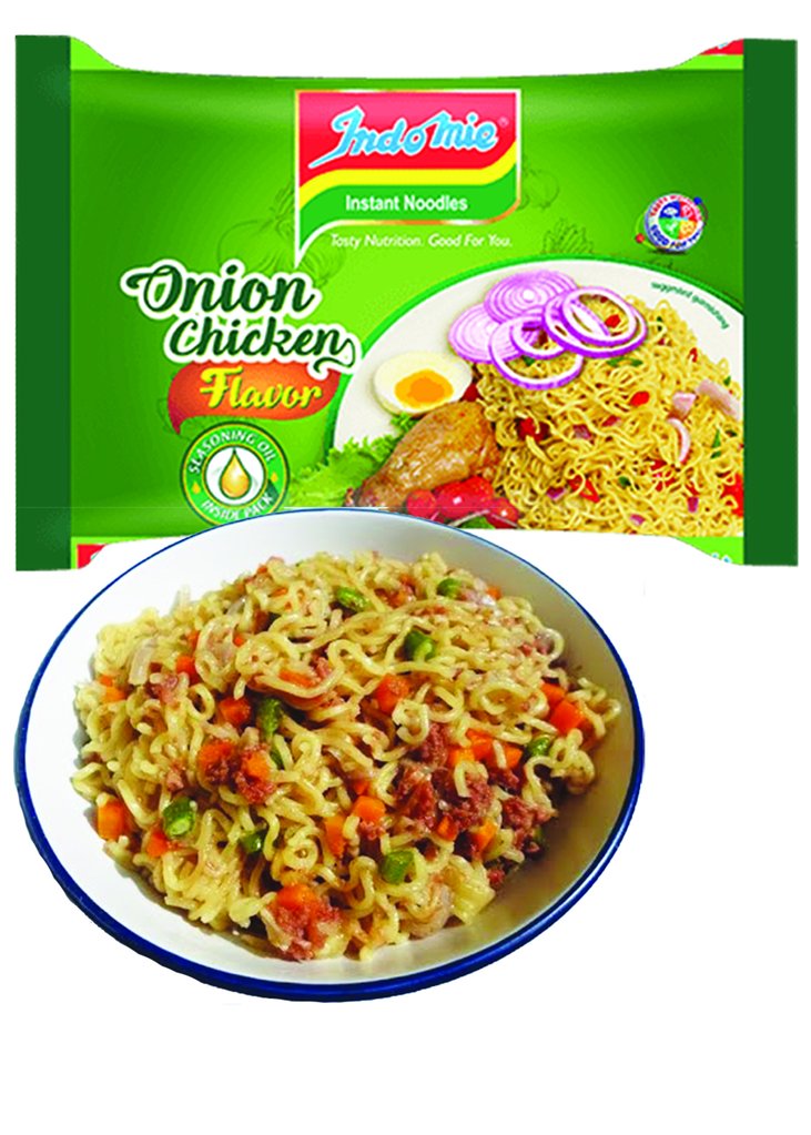 Nigerian Indomie Instant Noodle Onion Chicken Flavor 70g (Pack of 6)