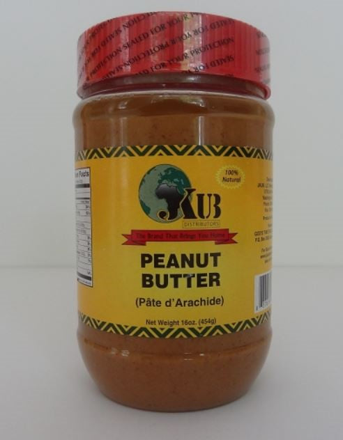 JKUB Peanut Butter (African Groundnut Paste) 16oz