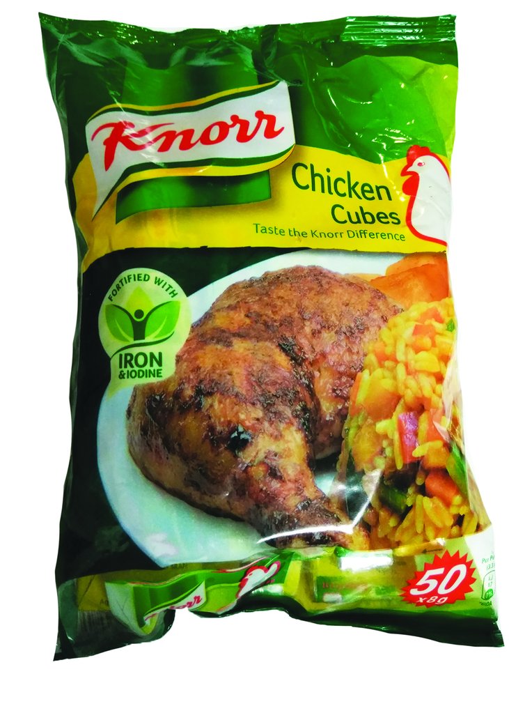 Nigerian Knorr Chicken Cubes 8G, 50 Cubes