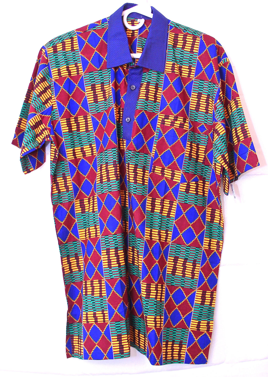 African Clothes, Kente Shirt for Men, CTHM8013