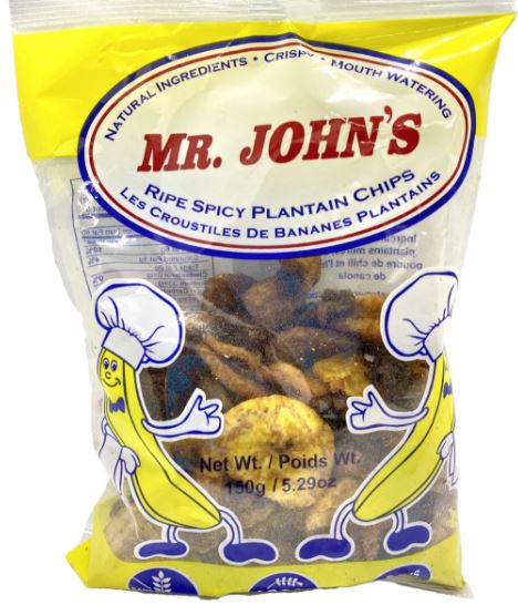 Mr. John's Spicy Ripe Plantain Chips 150G