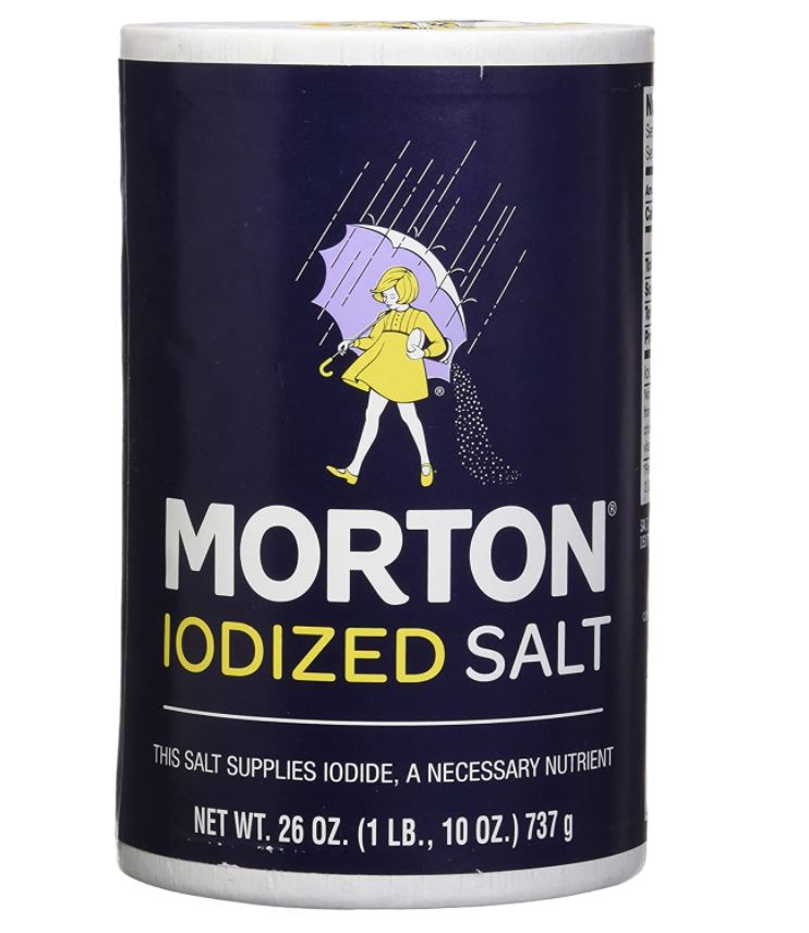 Morton Salt Iodized 10oz (Pack of 2)