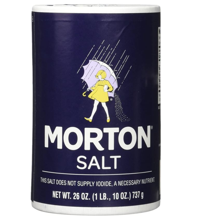 Morton Salt Plain 10oz (Pack of 2)