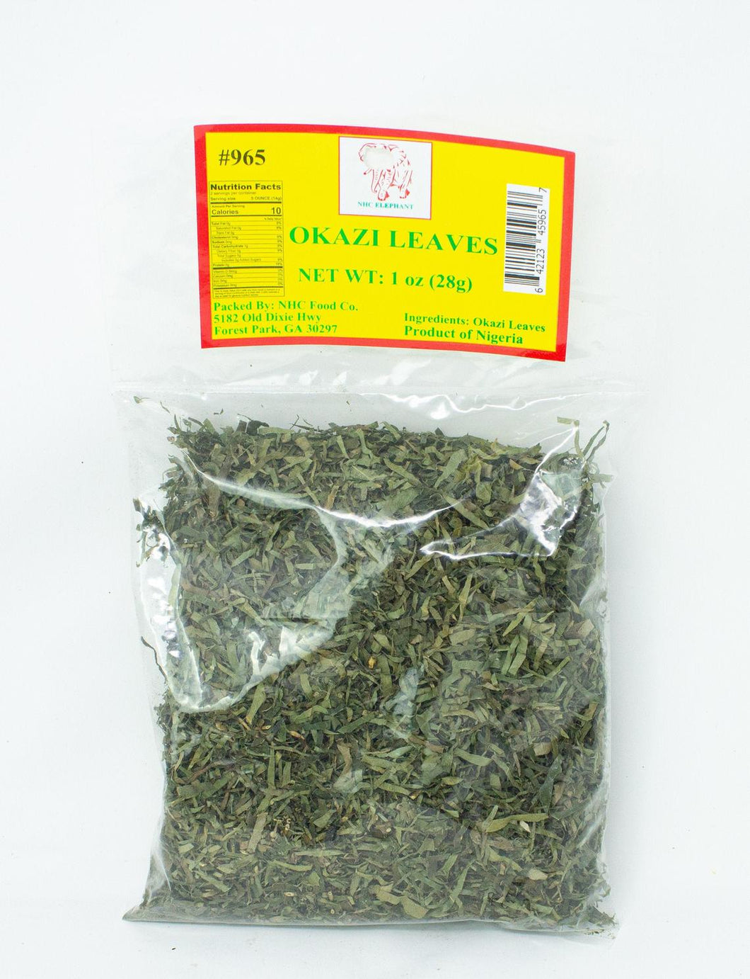 NHC Elephant Dried Okazi Leaves (Ukazi, Eru, Effiang) 1oz