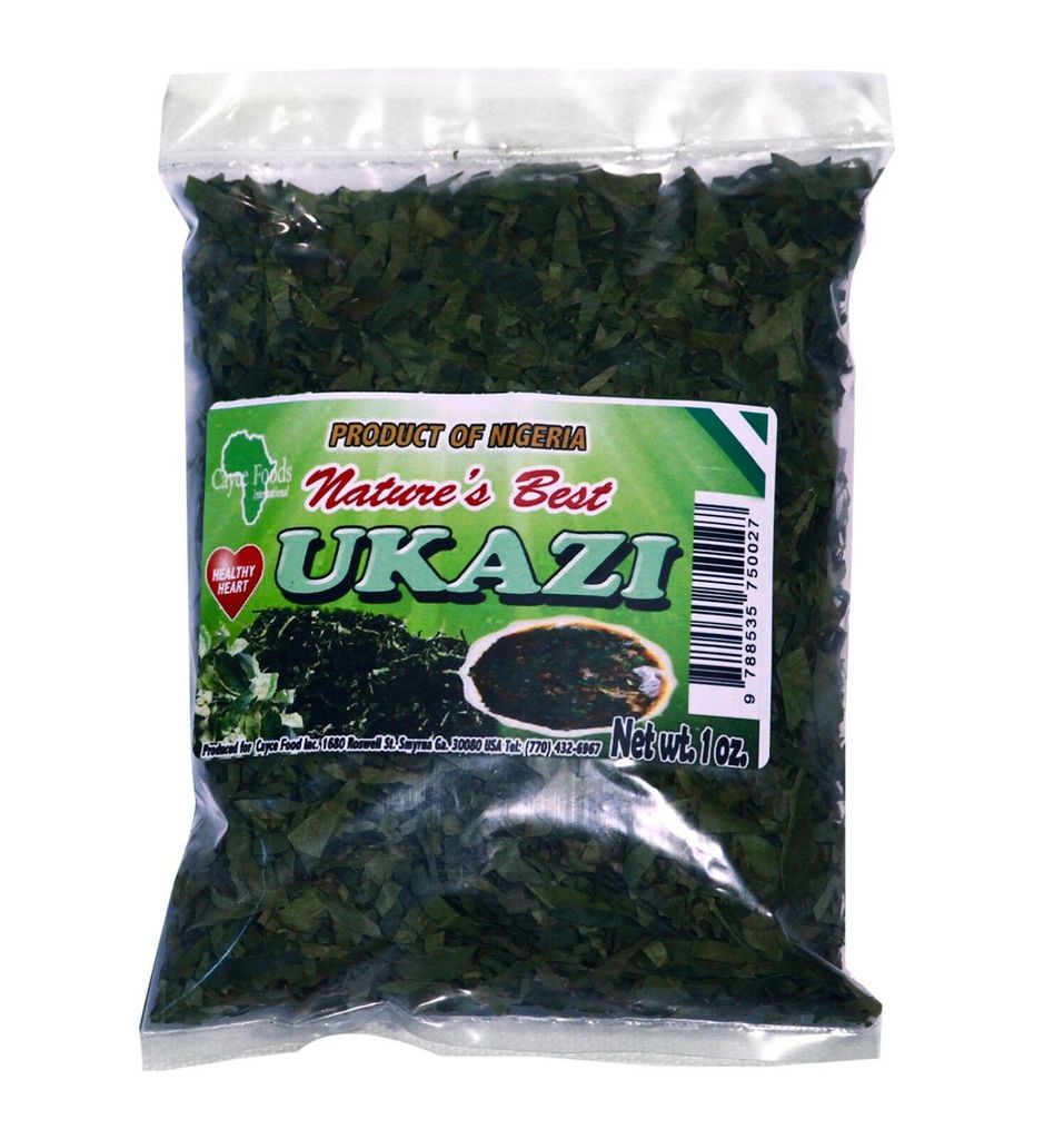 Nature's Best Dried Ukazi/Okazi Leaves 1oz,