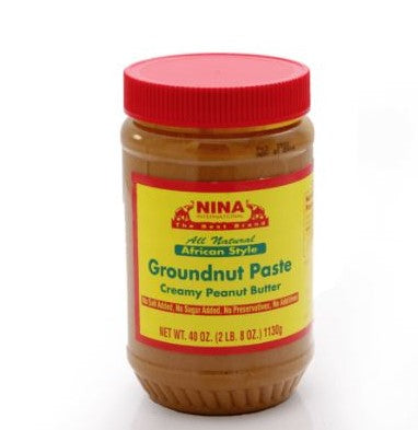 Nina Groundnut Paste (African Peanut Butter) 40oz