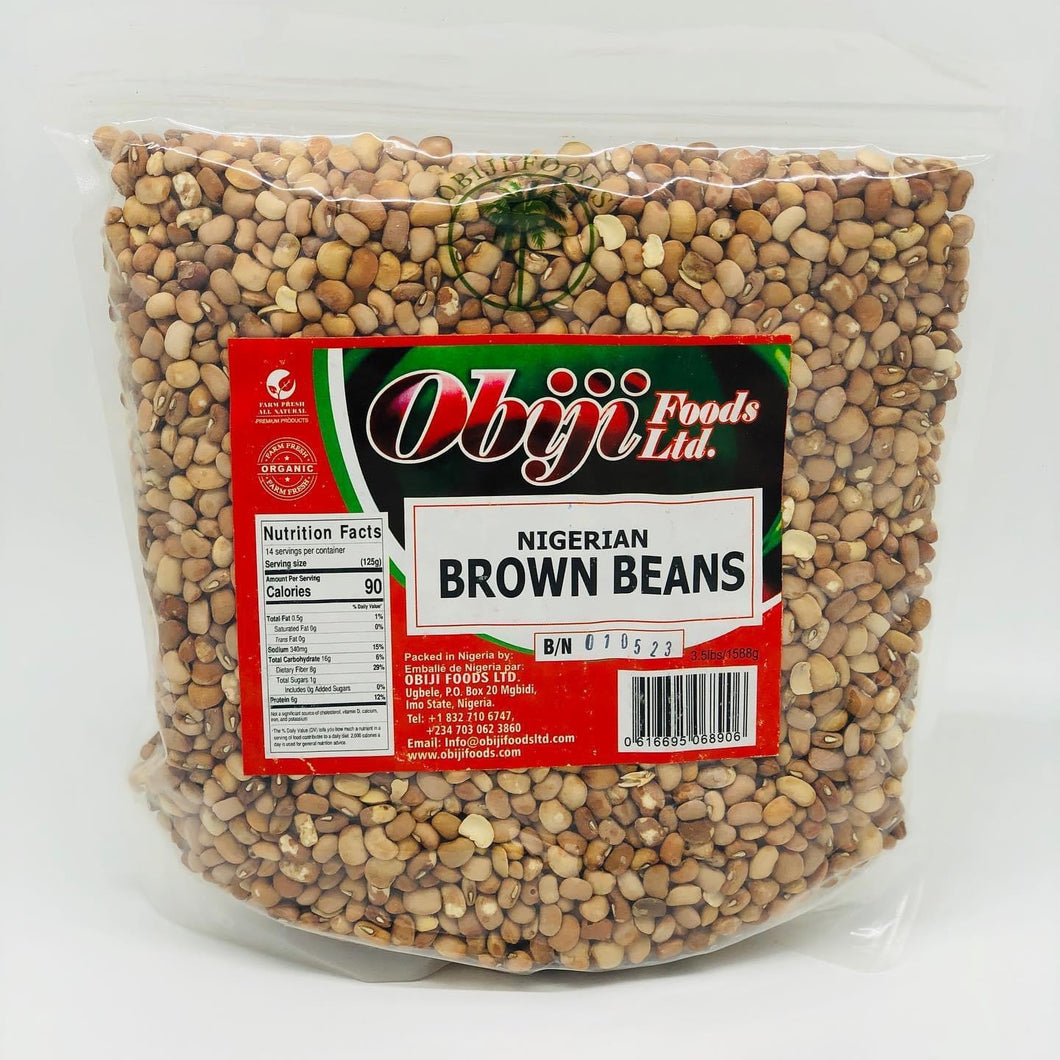 Obiji Nigerian brown beans 3.5LB