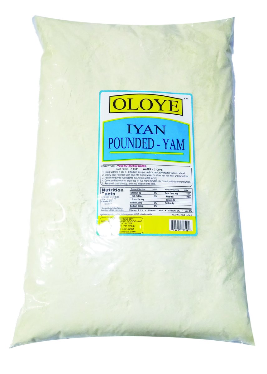 Oloye Pounded Yam, 10LB