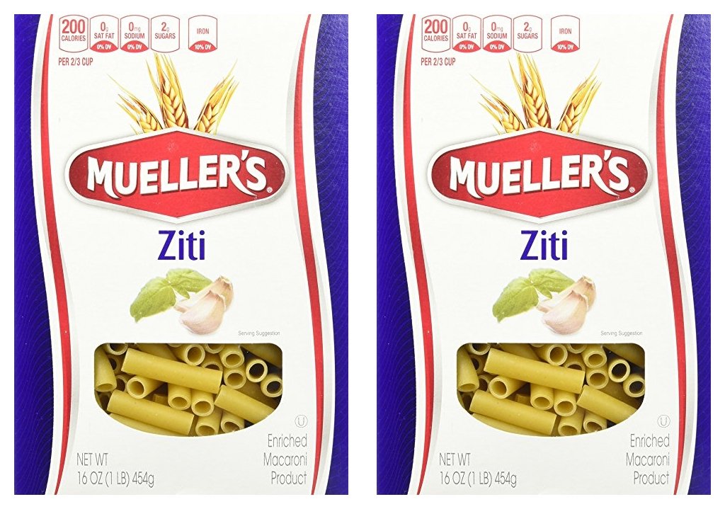 Mueller's Ziti Pasta 16oz (Pack of 2)