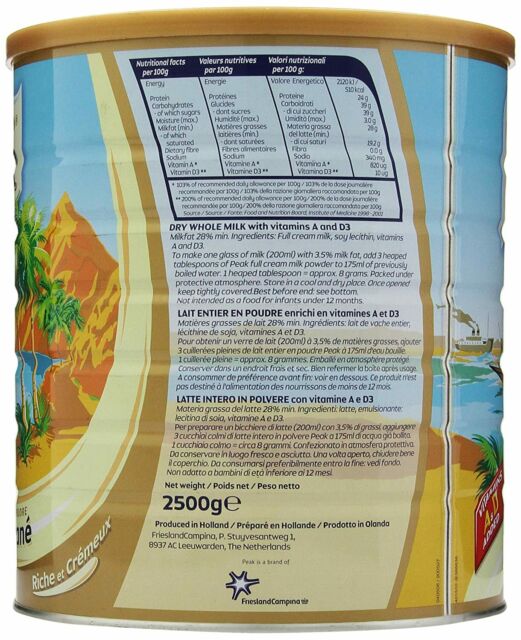 Peak Milk Powder 2500g